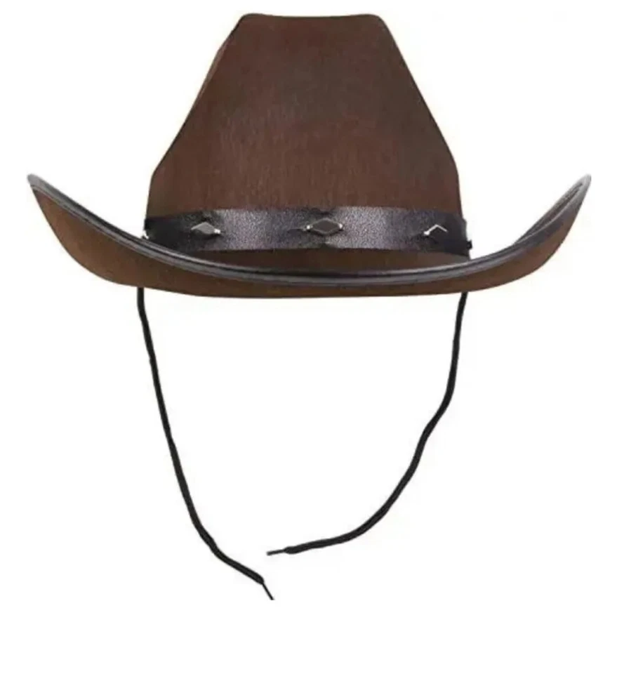 Kangaroo Cowboy Hat with Pull-on Closure, for Men and Women, Brown - Image 4 of 4