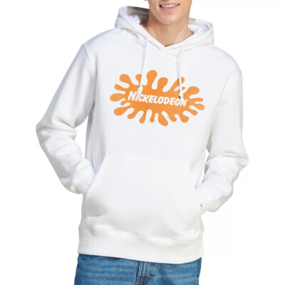 Nickelodeon Brand Nick Retro Splat Logo Hoodie S-2XL, weiß