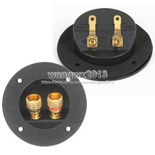 2pcs Round Copper Speaker Box Terminal Binding Post for Speaker Parts OD75mm 1