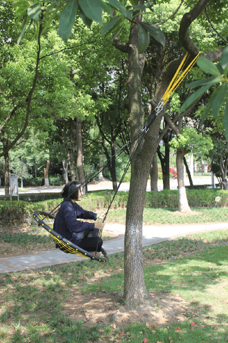 Kids Adult 40" Outdoor Spider Web Nest Tree Swing Hanging Seat Play Equipment - Picture 7 of 15