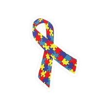 NEW Autism Awareness Ribbon Kiss Cut Vinyl Decal - 3 Sizes