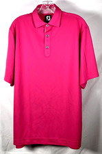 Men  s Footjoy FJ Golf Polo Pink Shirt Medium