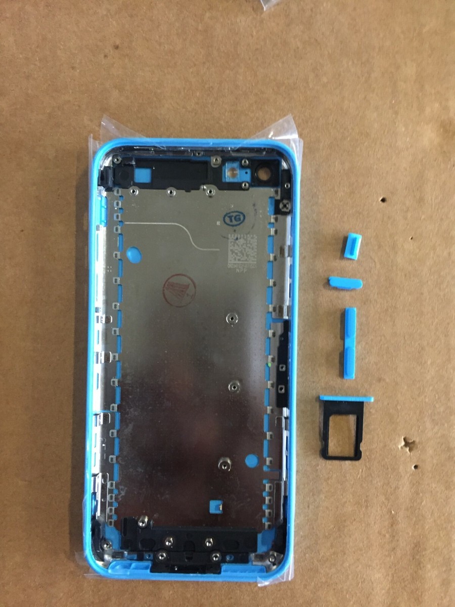 LOT OF 10 Apple Iphone 5c Blue New Housings With Small Parts