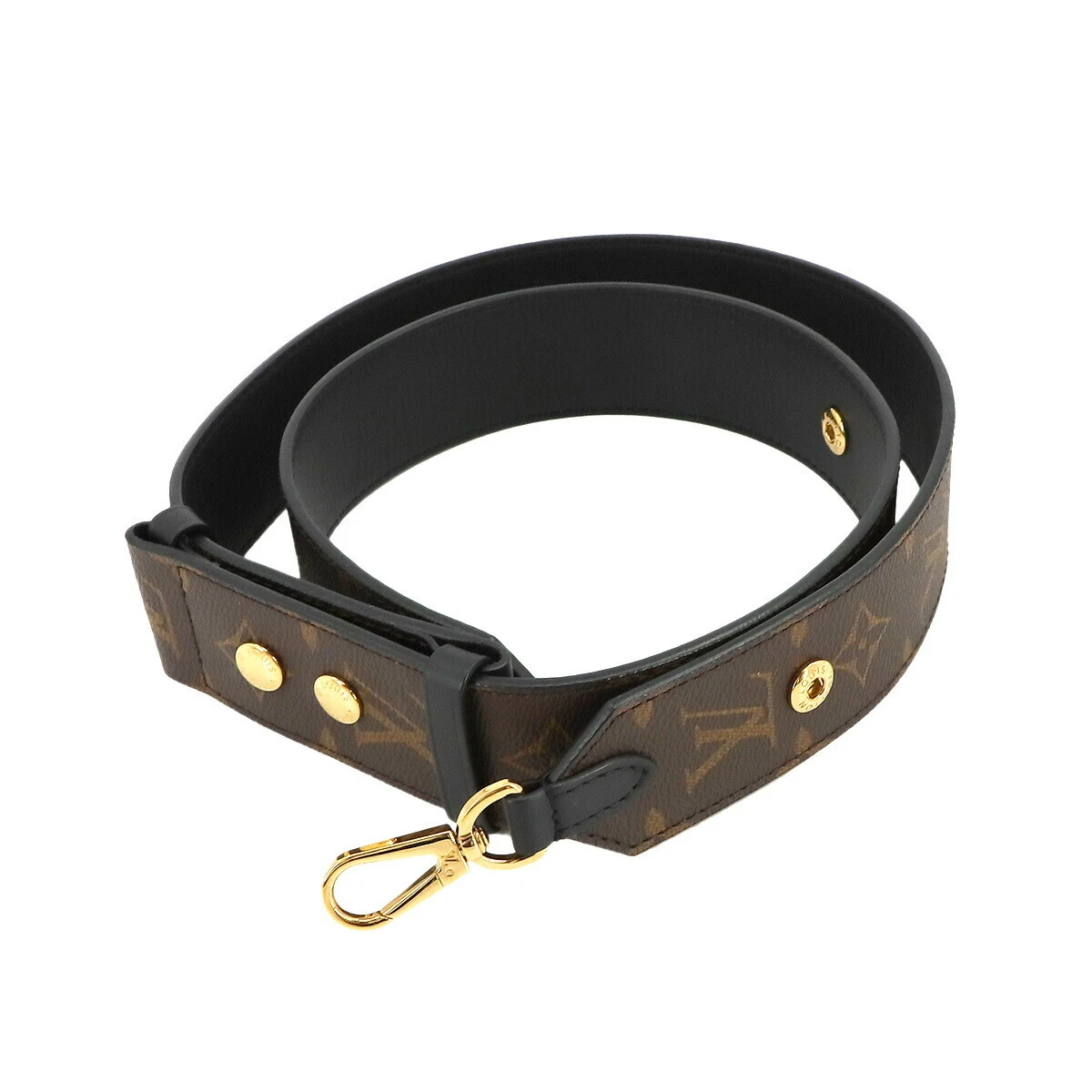 LOUIS VUITTON Monogram Shoulder Strap Brown J02465 90226318 | eBay