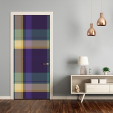 Removable Home Decor Door Wall Sticker Self Adhesive Modern Lattice texture