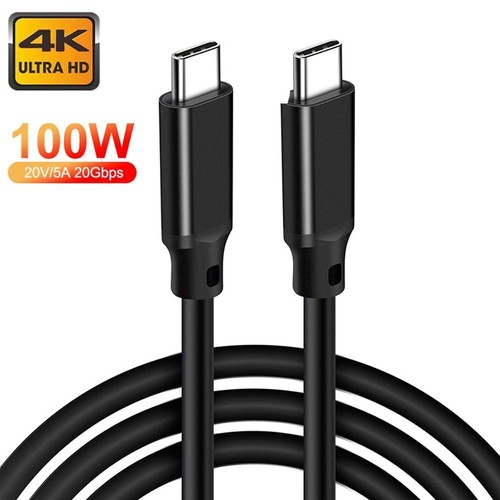 USB C to USB C 3.2 2X2 Cable 100W/5A PD Fast Charging 20Gbps 4K Video Data Cord - Picture 10 of 11