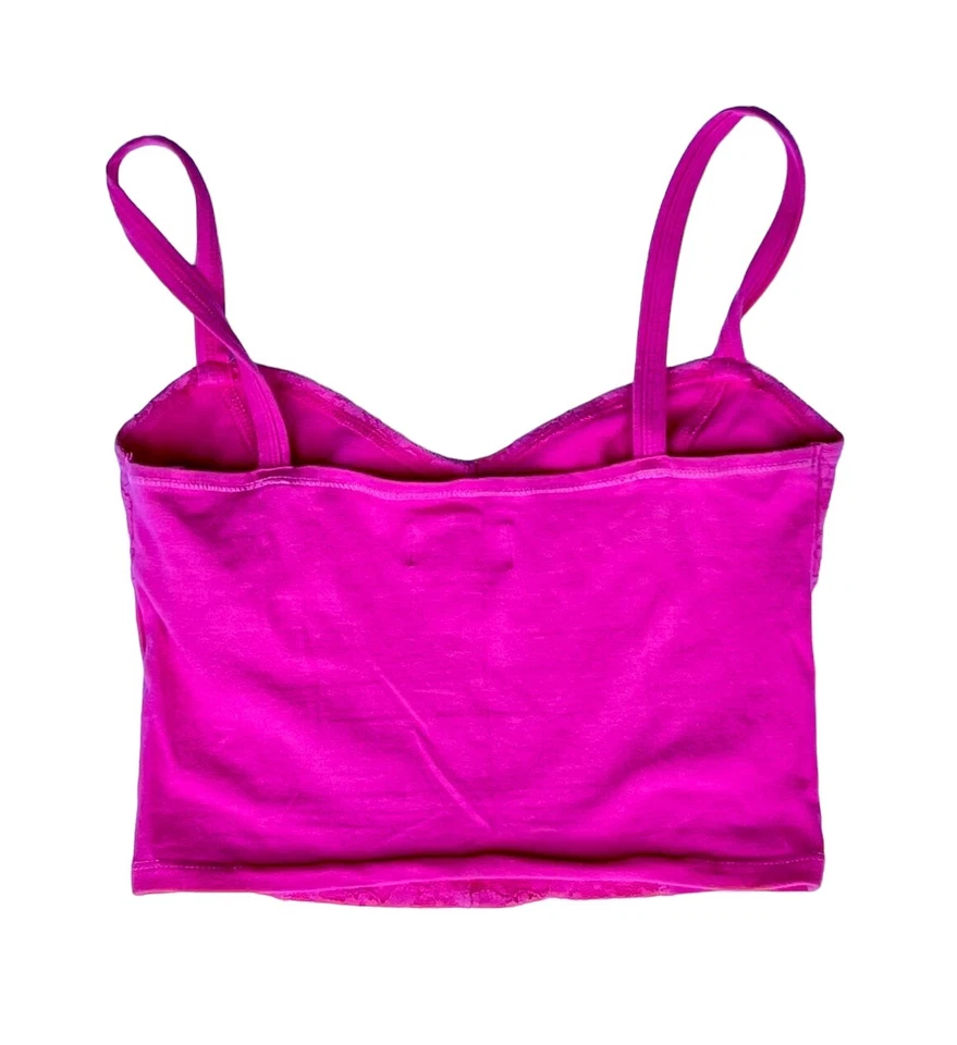 Hollister Bralette женщин размер очень маленький XS ярко розовый без рукавов Junior - Изображение 2 из 4