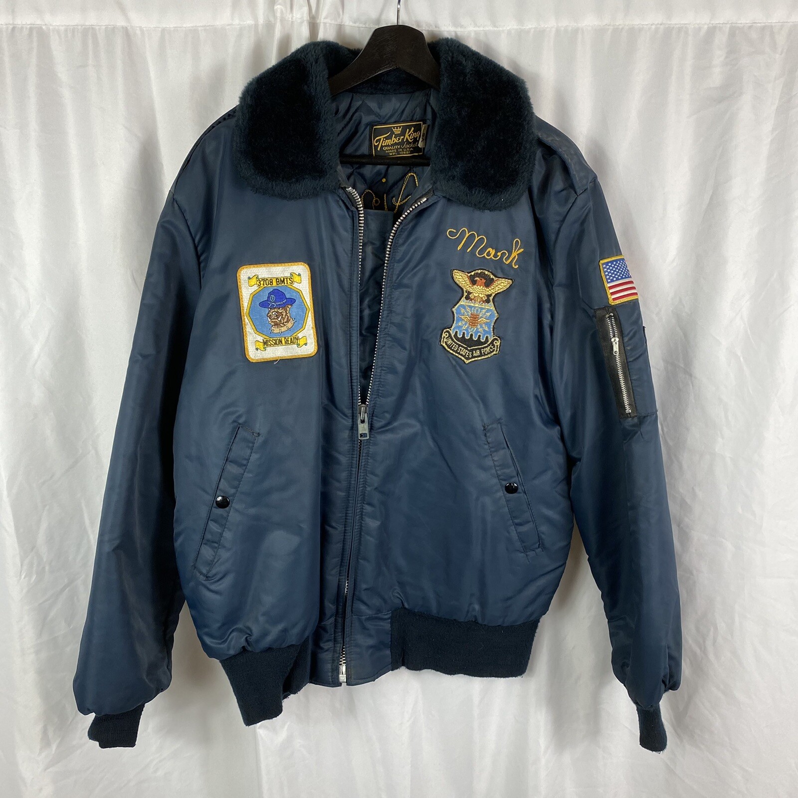 Vintage 1970s US Air Force Tour Souvenir Jacket Timber King