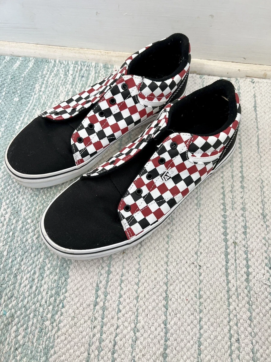 Vans Unisex Checkered Shoes Kids Size 7 Needs Laces