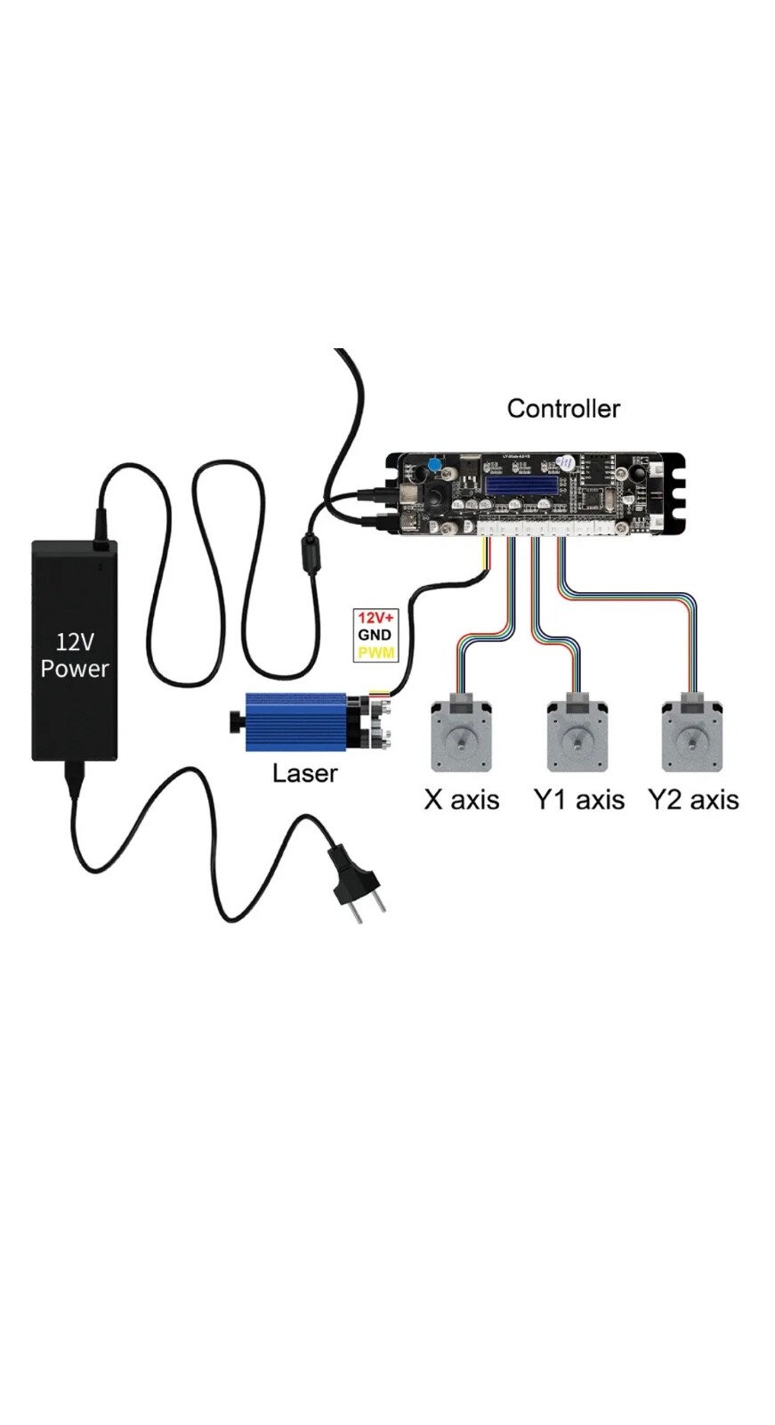 40W Laser Engraver Machine DIY Engraving Cutting Machine 30*40CM