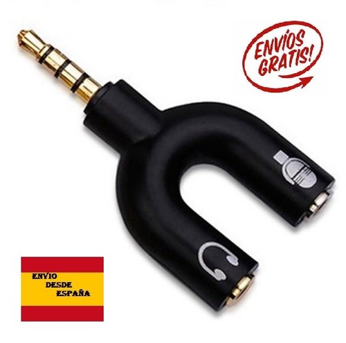 Jack audio y 3.5 Adaptador auriculares y microfono conector. | eBay