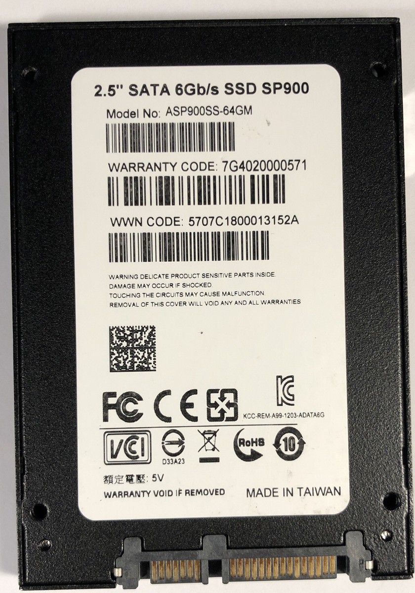 ADATA 64 GB SSD Solid State Drive 2.5