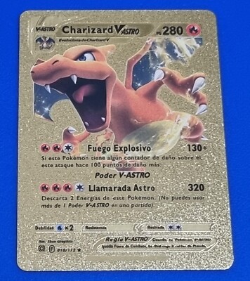 Pokemon Window Color Carta Tarjeta Pokemon Español Charizard Vastro 018/172 PS280 Color ...