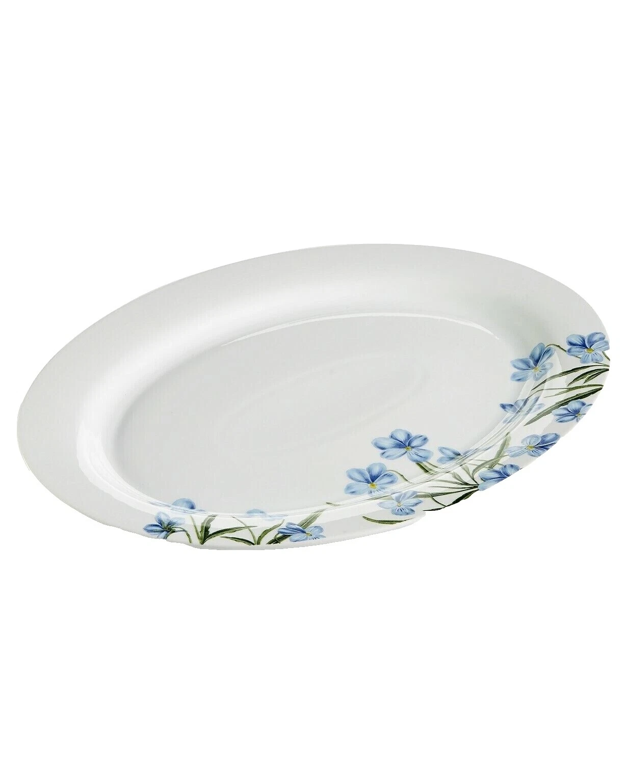 Platos de porcelana Floral Blanco