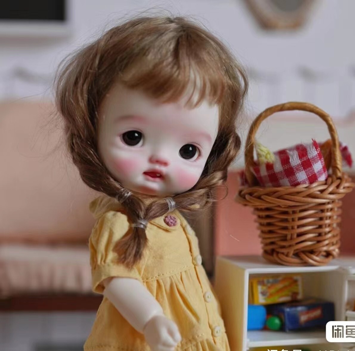 1/6 huniu BJD DOLL Ball-jointed dolls girls adults diy eyes Action