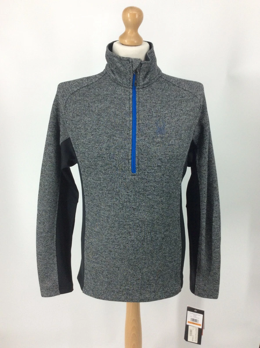 SPYDER MENS 48 UK S GREY HALF ZIP OUTBOUND TAILORED SWEATER JACKET RRP 100 AD