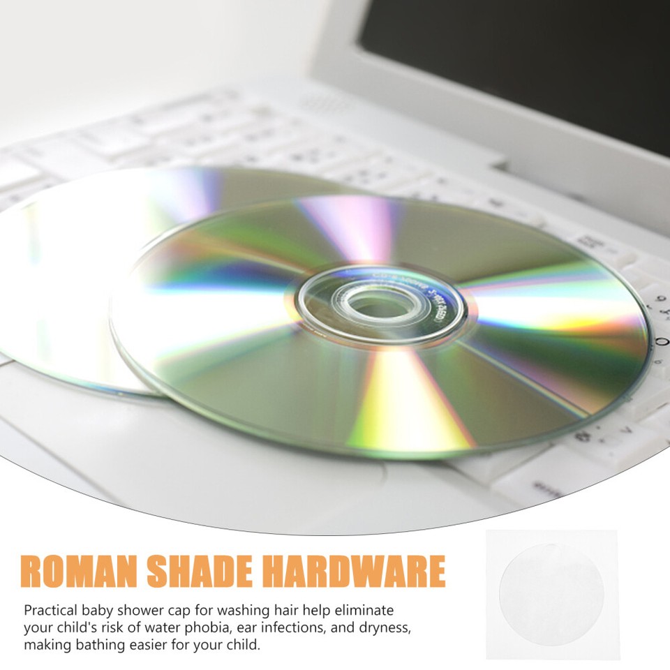 100 Pcs CD DVD Paper Bag Portable Dvd/cd Storage Bags Sleeves Envelope ...