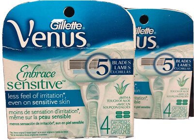 gillette venus embrace sensitive 8 refill cartridges