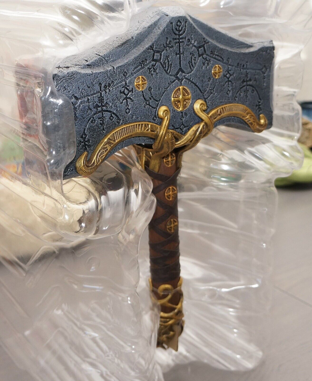  Thor's Hammer in GOW,Role-playing Props,Made of Polyvinyl  Chloride,Used for Collection and Role Playing : Toys & Games