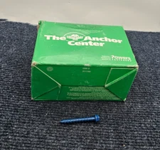 (QTY 100) Hillman 375294: Hex Washer Head Slotted Tapper+ Concrete Screw Anchors