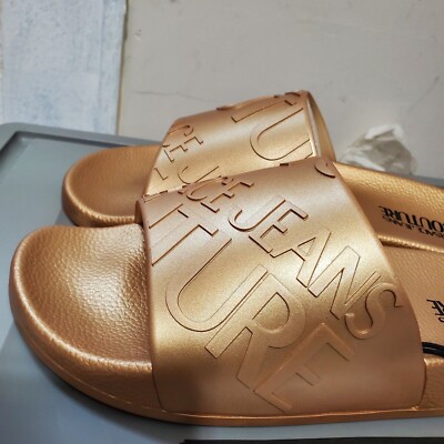Versace Jeans Couture Men\'s Gold Slide Sandal Shoes NEW VERSACE JEANS COUTURE Men main image 4