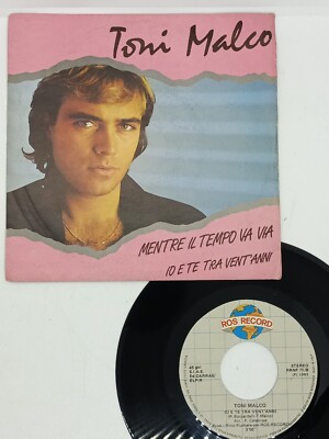 TONI MALCO - Während die Zeit va va 7'' 1985 italienisch 45 Runden Vinyl Schallplatte