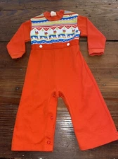 Vintage Carters 18 Months Baby One Piece Piñata Design 23-26 Pounds EUC Unique