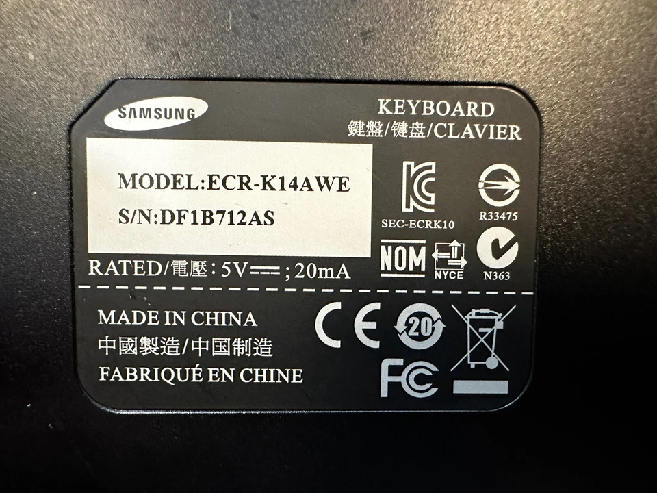 Samsung ATIV Smart PC Keyboard Dock Station Clavier Galaxy 7.0 - Image 3 of 3