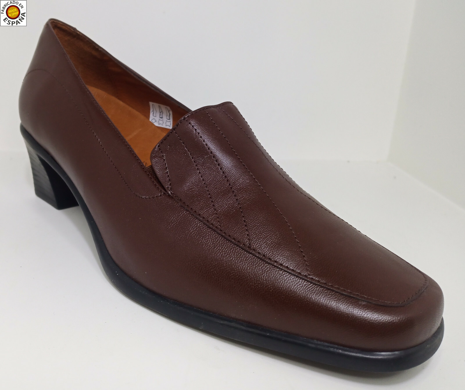 Zapato tacón piel planta de descanso tallas 40 y 41