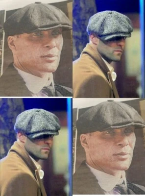 Baker Boy Hat Cap Peaky Blinders Newsboy Herringbone Flat Cap 54cm - 60cm