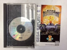 Mass Destruction- Sega Saturn Long Box Complete TESTED CIB
