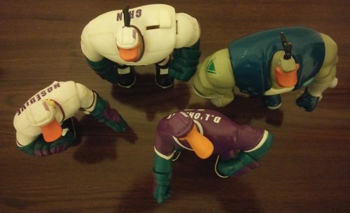 4 Vintage Disney Mighty Ducks Action Figures Grin Nosedive D L'Orange Hockey - Picture 11 of 12