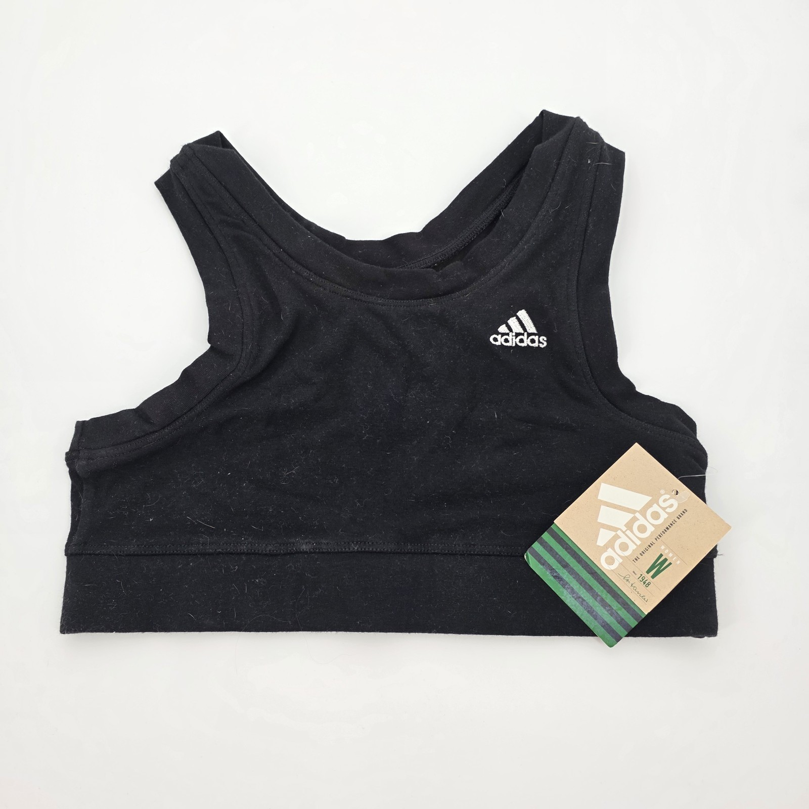 Adidas Sports Bra Womens Large NWT Black Aeroready Training Light Support Gym