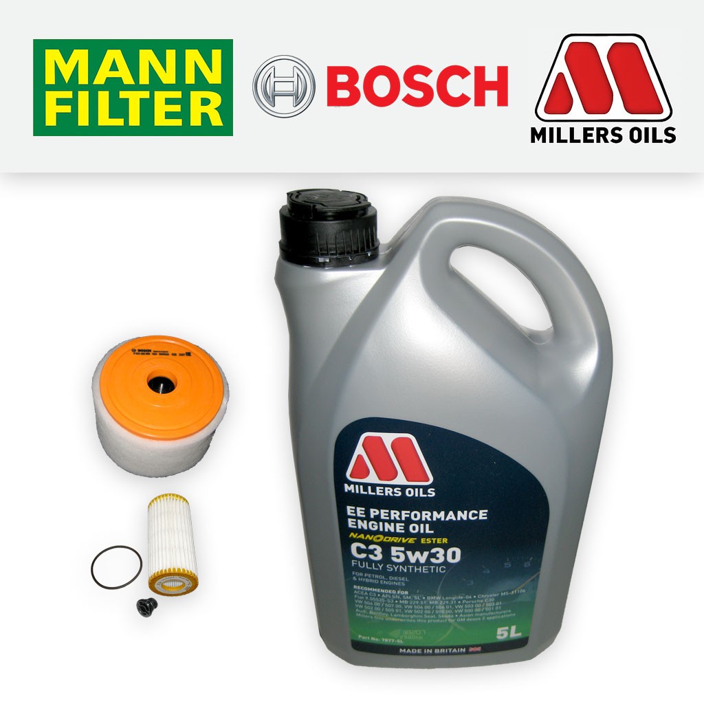 SERVICE KIT for AUDI A7 1.8 2.0 TFSI OIL AIR FILTERS SUMP PLUG +OIL (2014-2018)