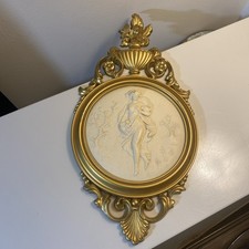 vintage wall art mid century Syroco Inc 4056A...