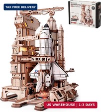 ROKR 3D Wooden Puzzles for Adults, Space Shuttle Building Sets Model Kits
