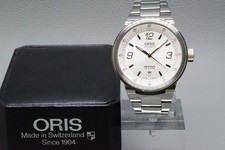 *Near MINT* ORIS 7560 WILLIAMS F1 Day Date Silver Dial Automatic Men's Watch
