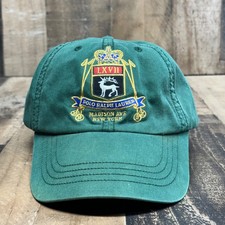 Polo Ralph Lauren Leather Strapback Hat Madison Avenue New York Green