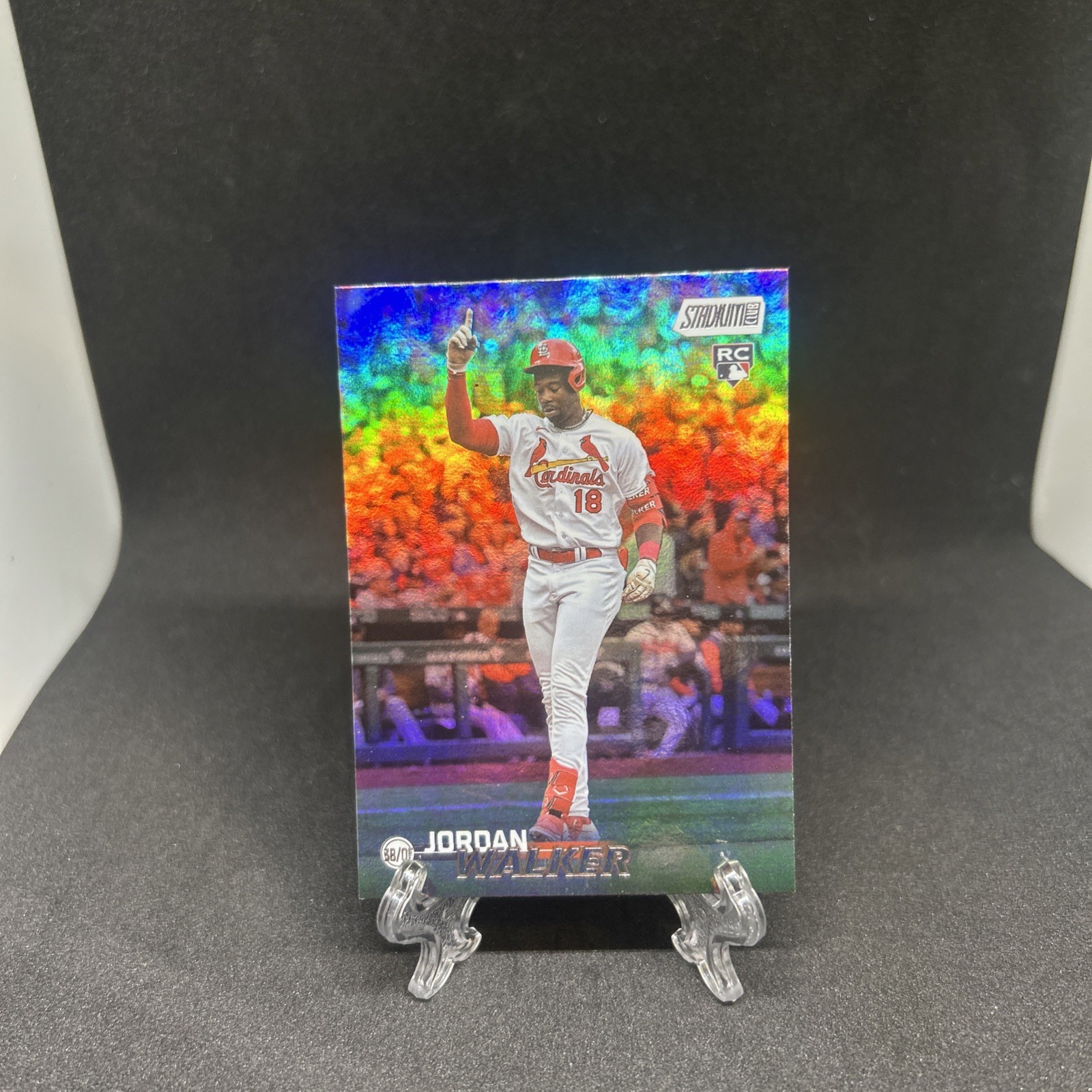 2023 Stadium Club Rainbow Foilboard /25 Jordan Walker #164 Baseball Card