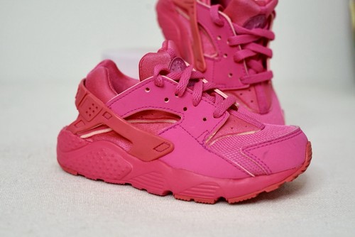 Nike Huarache Run (GS) Zapatos Niño Pequeño Talla 11c Rosa Fucsia Tenis Atléticos - Imagen 5 de 11