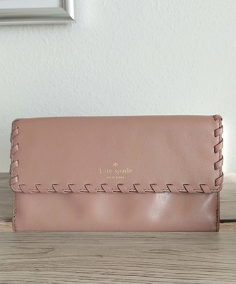 Kate Spade  New York  Portemonnaie Geldbörse altrosa Leder wenig benutzt Vintage