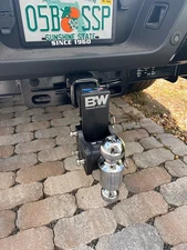 B&W Trailer Hitches Tow & Stow Adjustable Trailer Hitch Ball Mount - Fits 2.5" R