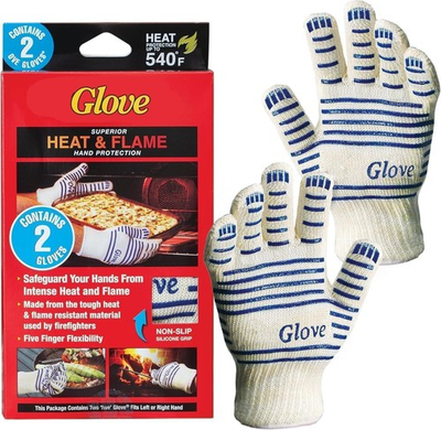 #ad The Ove Glove 2 Pack Oven Mitts Superior Hand Protection from Heat and Flame $14.14