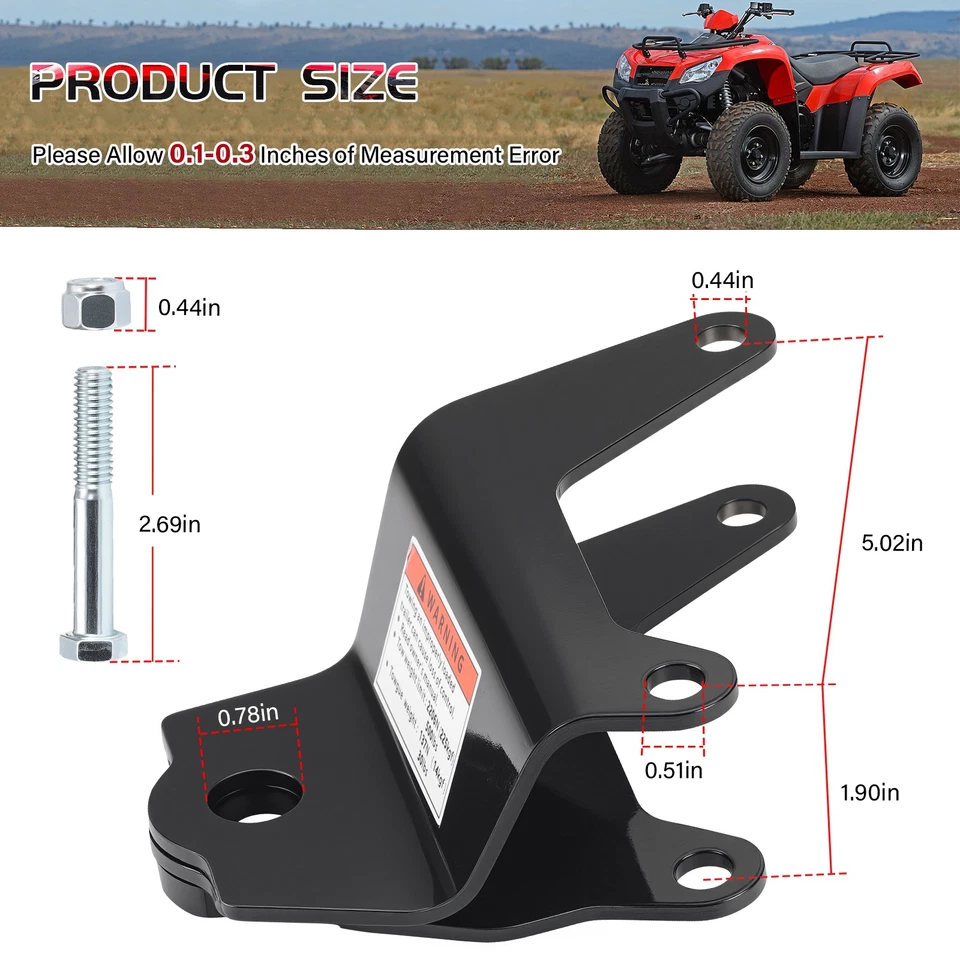 1997 1998 - 2024 for Honda Recon 250 2x4 Tow Hitch TRX250TM (Exclude AM Edition) - Image 3 of 4