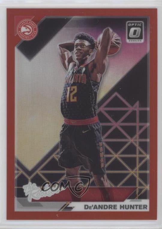 2019-20 Panini Donruss Optic The Rookies Red Prizm 55/99 De'Andre Hunter #4 14sx