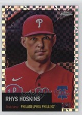 2022 Topps Chrome Platinum Anniversary X-Fractor Rhys Hoskins #320 13h9