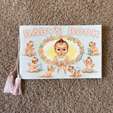 Vintage Baby Book Unused 1950s Keepsake Memory Book Seattle Art Nursery Gift