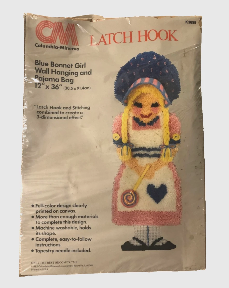 Kit De Tapis Géométrique Columbia Minerva Punch Hook – Vintage Années 70 – Neuf