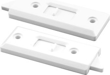 1 Pair White Plastic Spring Tilt Latches for 3-1/4 Inch Windows - Easy Access