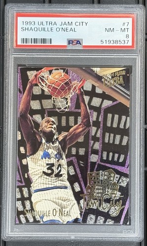 1993 Ultra Jam City Shaquille O’Neal #7 PSA 8 POP 43